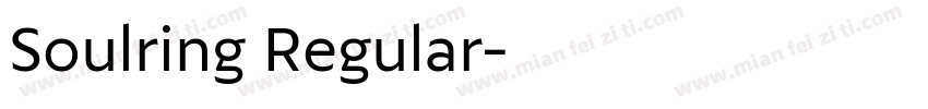 Soulring Regular字体转换